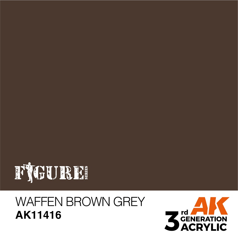 Краска AK11416 Figures Series - Waffen Brown Grey – Figures