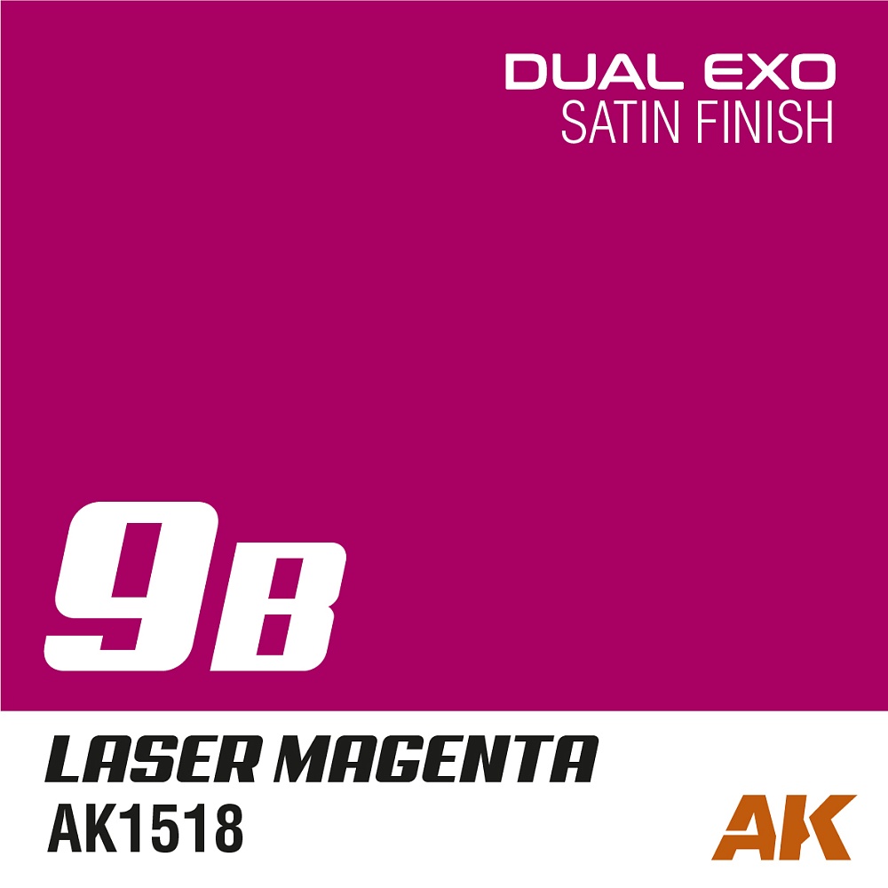 Краска AK1551 - Dual Exo Set 9 - 9A Ranger Pink & 9B Laser Magenta