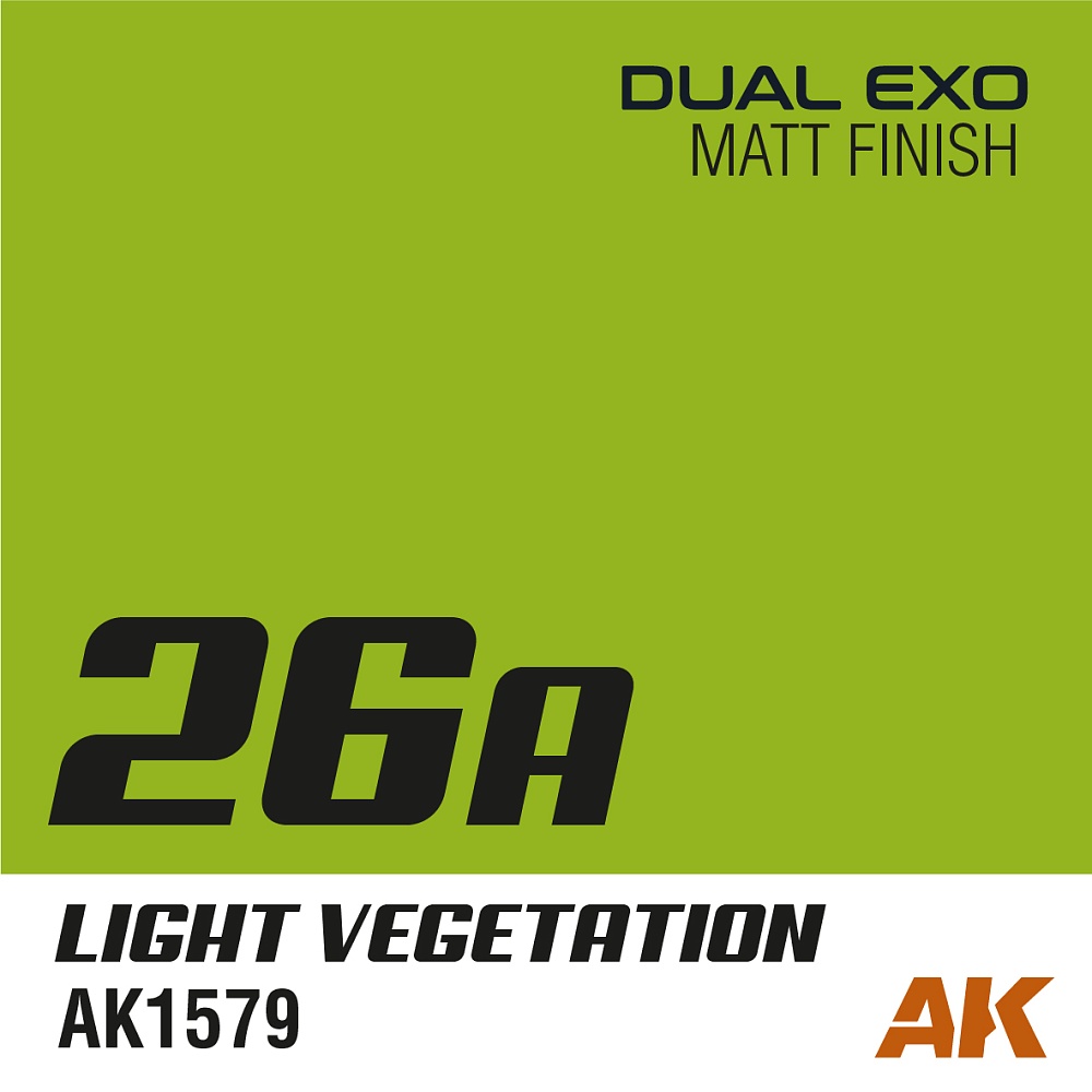 Краска AK1579 - Dual Exo Scenery - 26A - Light Vegetation 60ML.