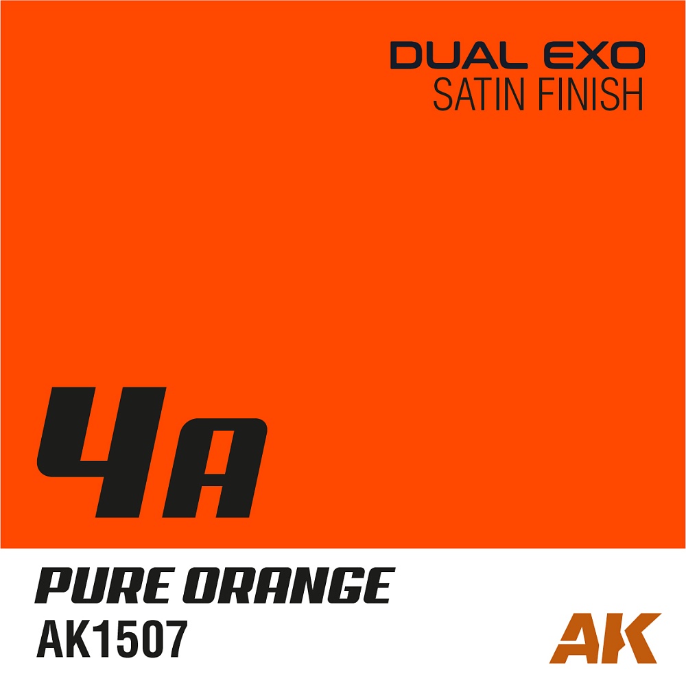Краска AK1507 - Dual Exo 4A - Pure Orange 60ML.