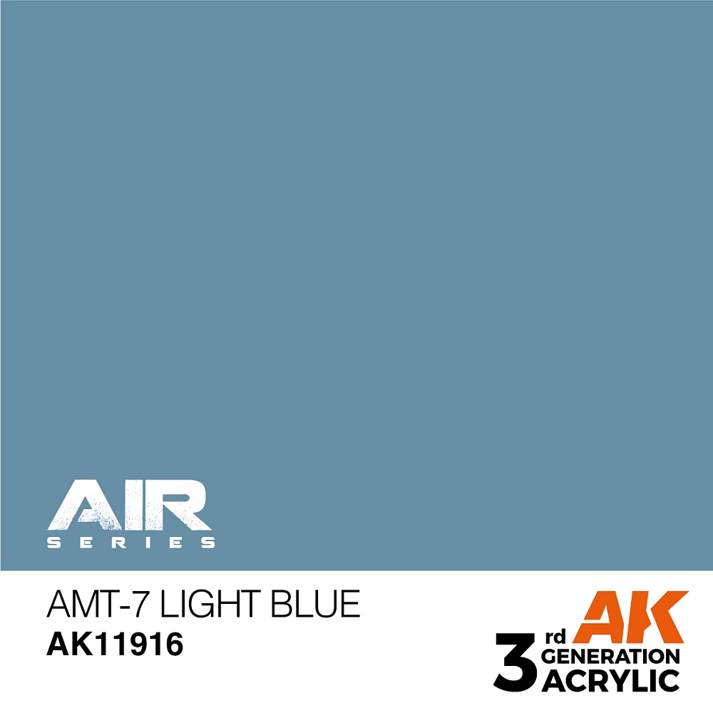 Краска AK11916 Air Series - AMT-7 Light-Blue – Air
