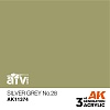 Краска AK11374 AFV Series - Silver Grey No.28 – AFV