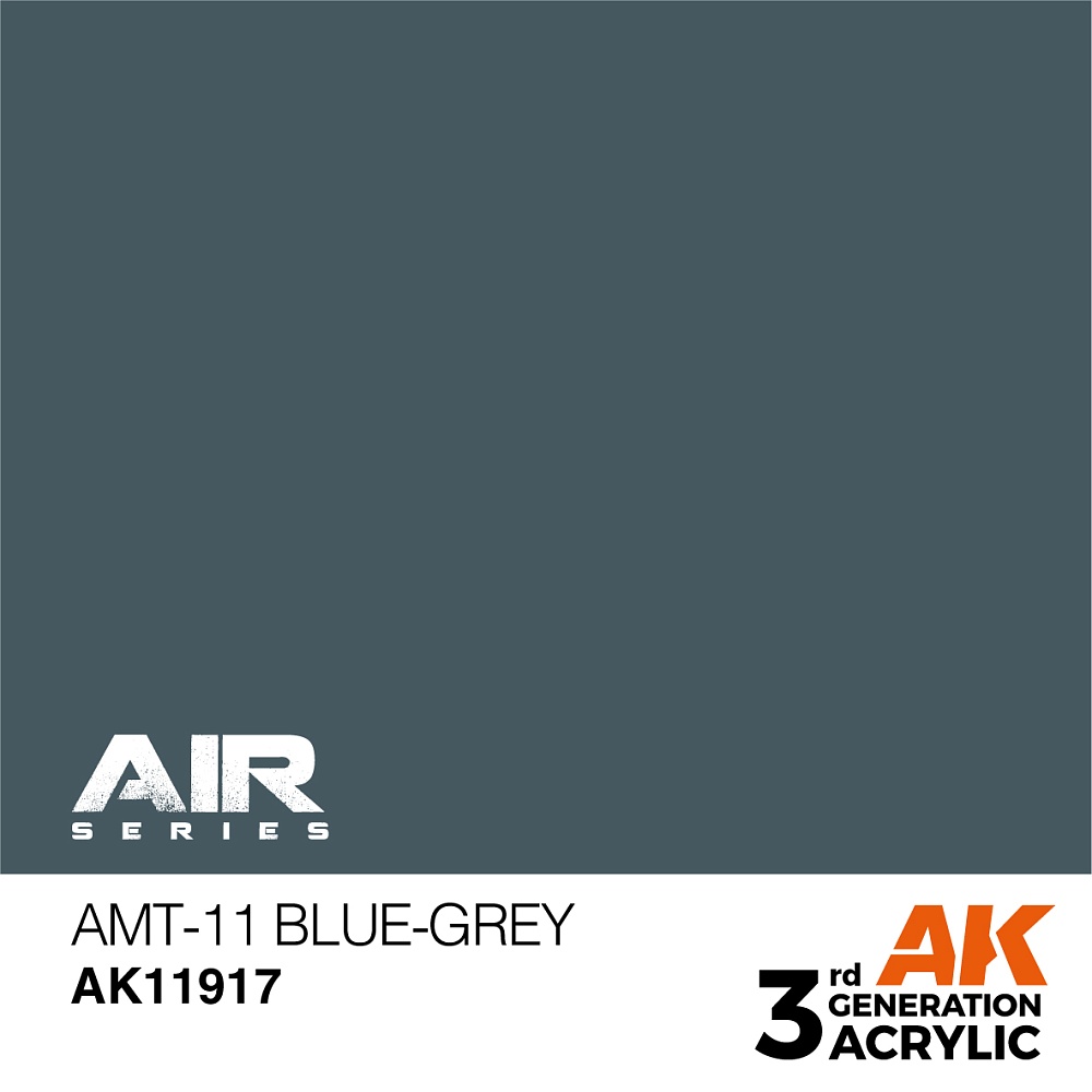 Краска AK11917 Air Series - AMT-11 Blue-Grey – Air