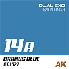 Краска AK1527 - Dual Exo 14A - Uranus Blue 60ML.