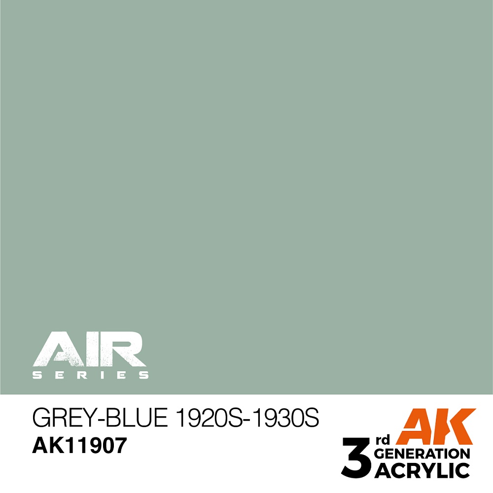 Краска AK11907 Air Series - Grey-Blue 1920S-1930S – Air