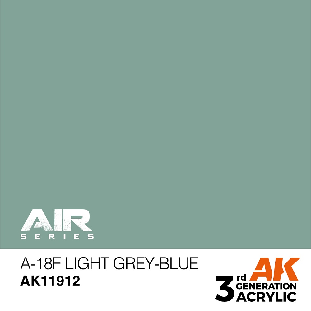 Краска AK11912 Air Series - A-18F Light Grey-Blue – Air
