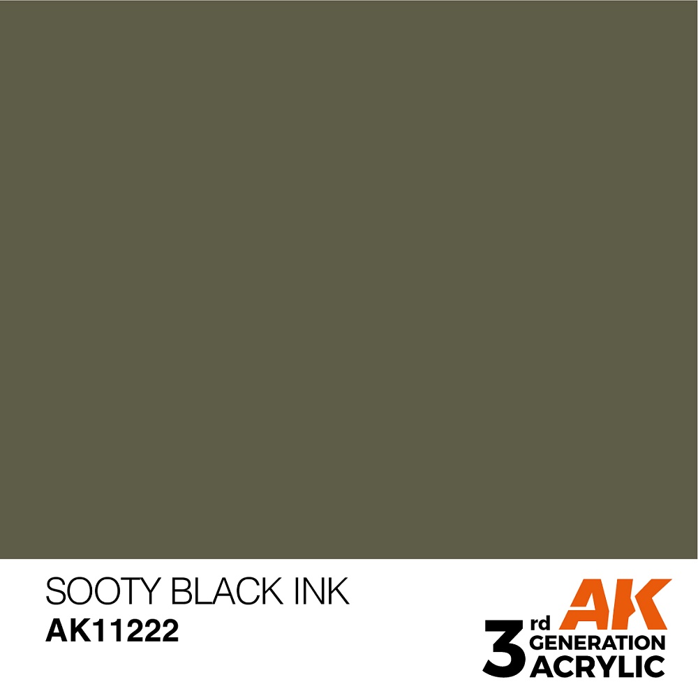 Краска AK11222 General Series - Sooty Black – Ink