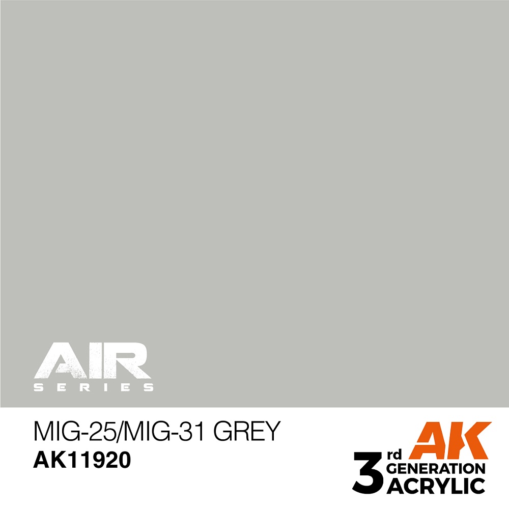 Краска AK11920 Air Series - MIG-25/MIG-31 Grey – Air