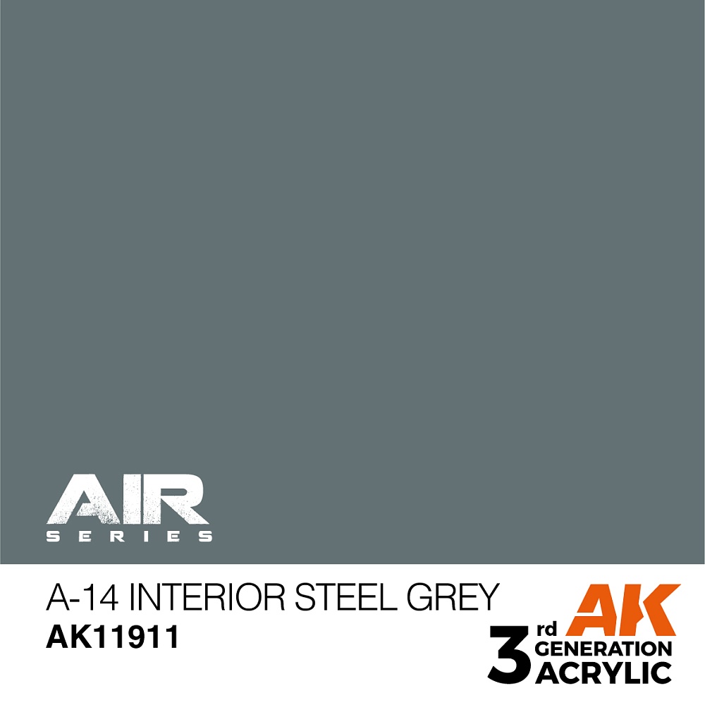 Краска AK11911 Air Series - A-14 Interior Steel Grey – Air