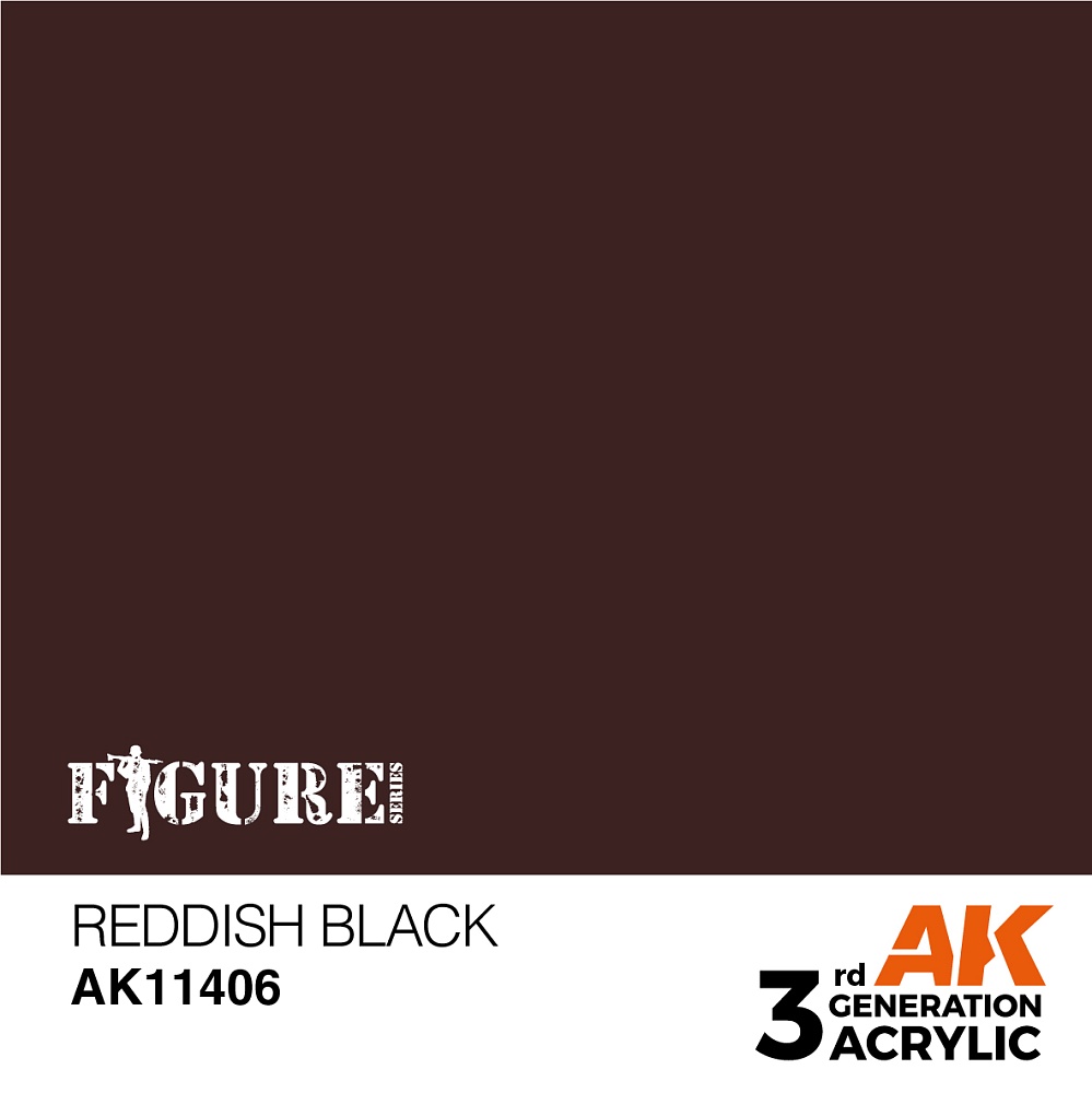 Краска AK11406 Figures Series - Reddish Black – Figures