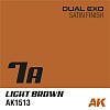 Краска AK1513 - Dual Exo 7A - Light Brown 60ML.