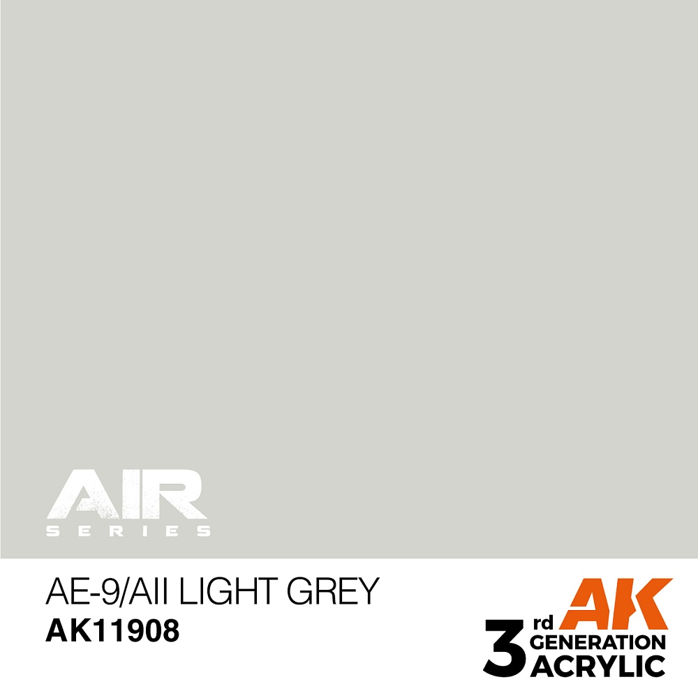 Краска AK11908 Air Series - AE-9/AII Light Grey – Air