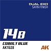 Краска AK1528 - Dual Exo 14B - Cobalt Blue 60ML.