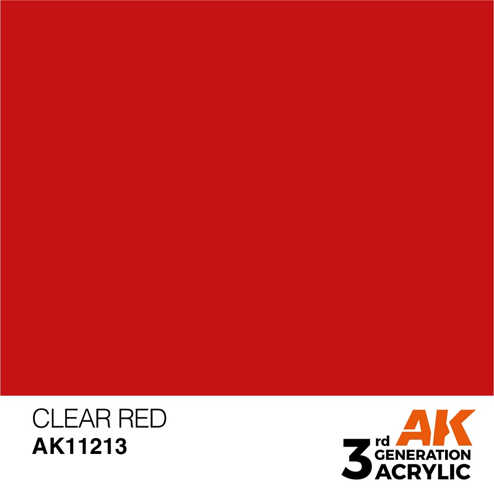 Краска AK11213 General Series - Clear Red – Standard